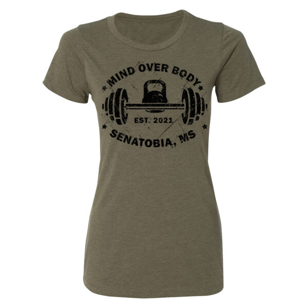 VINTAGE BARBELL & KETTLEBELL - WOMEN'S FITTED T-SHIRT Thumbnail