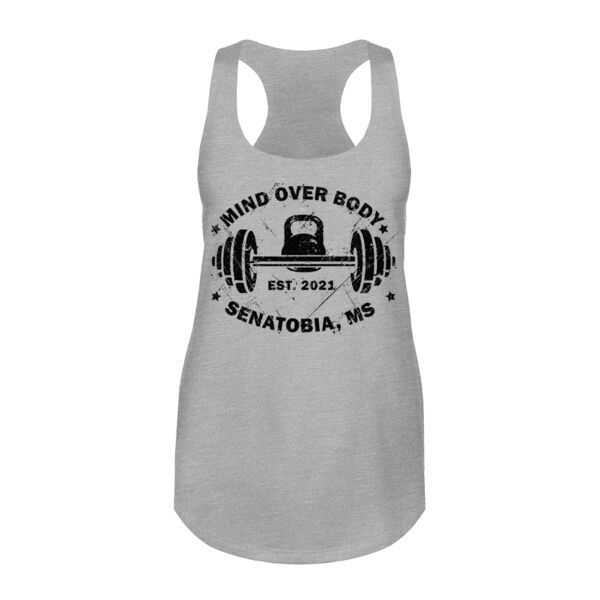 VINTAGE BARBELL & KETTLEBELL - WOMEN'S FITTED TANK TOP Thumbnail